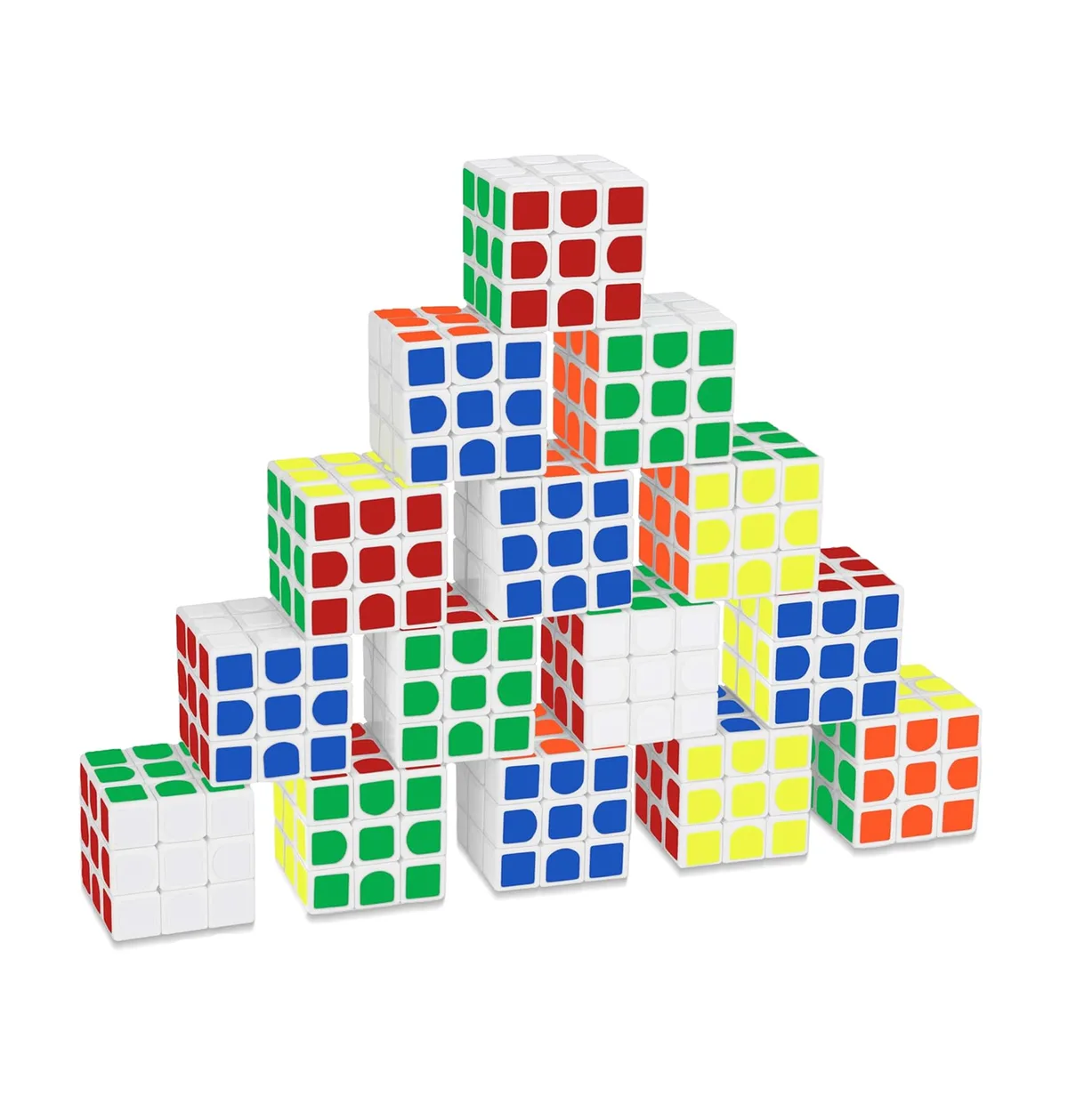 3.5 cm keychain and 5.7 cm promotional puzzle cube
