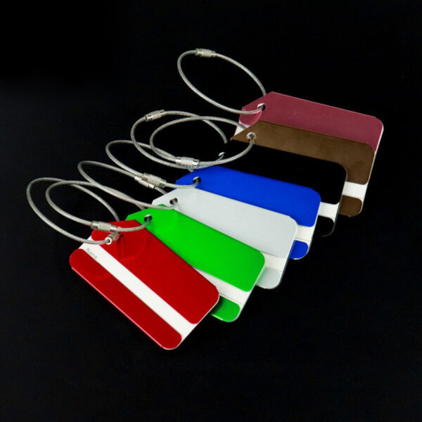 Custom Logo Aluminum Luggage Tag