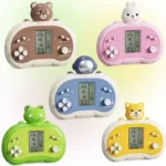 Virtual pet handheld game consoles with animal shell designs