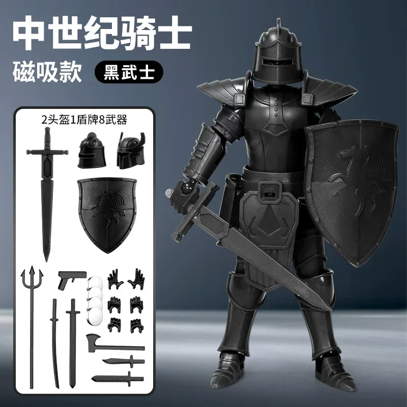 Multi-Jointed Poseable Action Figure — Black — custom logo building toys wholesale factory direct