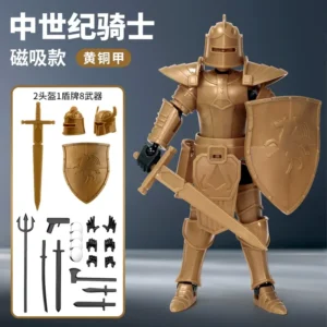 Multi-Jointed Poseable Action Figure — Bronze — custom logo building toys wholesale factory direct