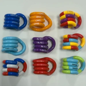 Custom logo twist toy for low MOQ promotional fidget gift orders