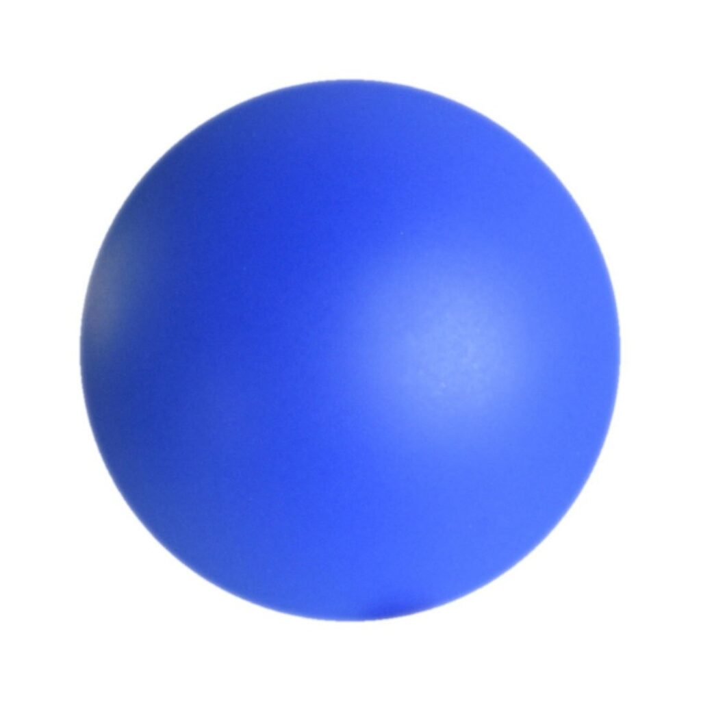 Blue PU stress ball product close-up