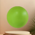 Green custom PU stress ball variant