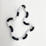 Black and white custom twist fidget snake variant