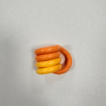 Orange to yellow custom color-changing twist variant