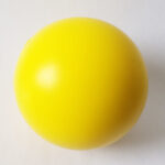 Yellow custom PU stress ball variant