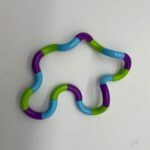 Light blue green and purple custom twist fidget snake variant