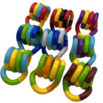 Assorted colors custom twist fidget snake variant