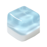 Wholesale soft ice cube squishy toy in translucent blue cube shape