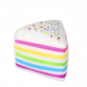 Rainbow Cake Slice Squishy