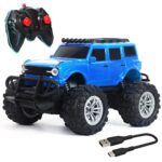 1:16 RC monster truck with remote controller and USB charging cable