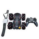 Gesture-control RC stunt car angled product view